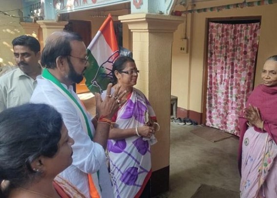 Congress in Door to Door campaigning for Municipal Election Congress in Door to Door campaigning for Municipal Election
